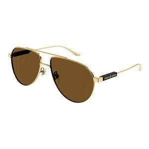 NWT GUCCI SUNGLASSES MEN GOLD/BROWN EYEWEAR GUCCI